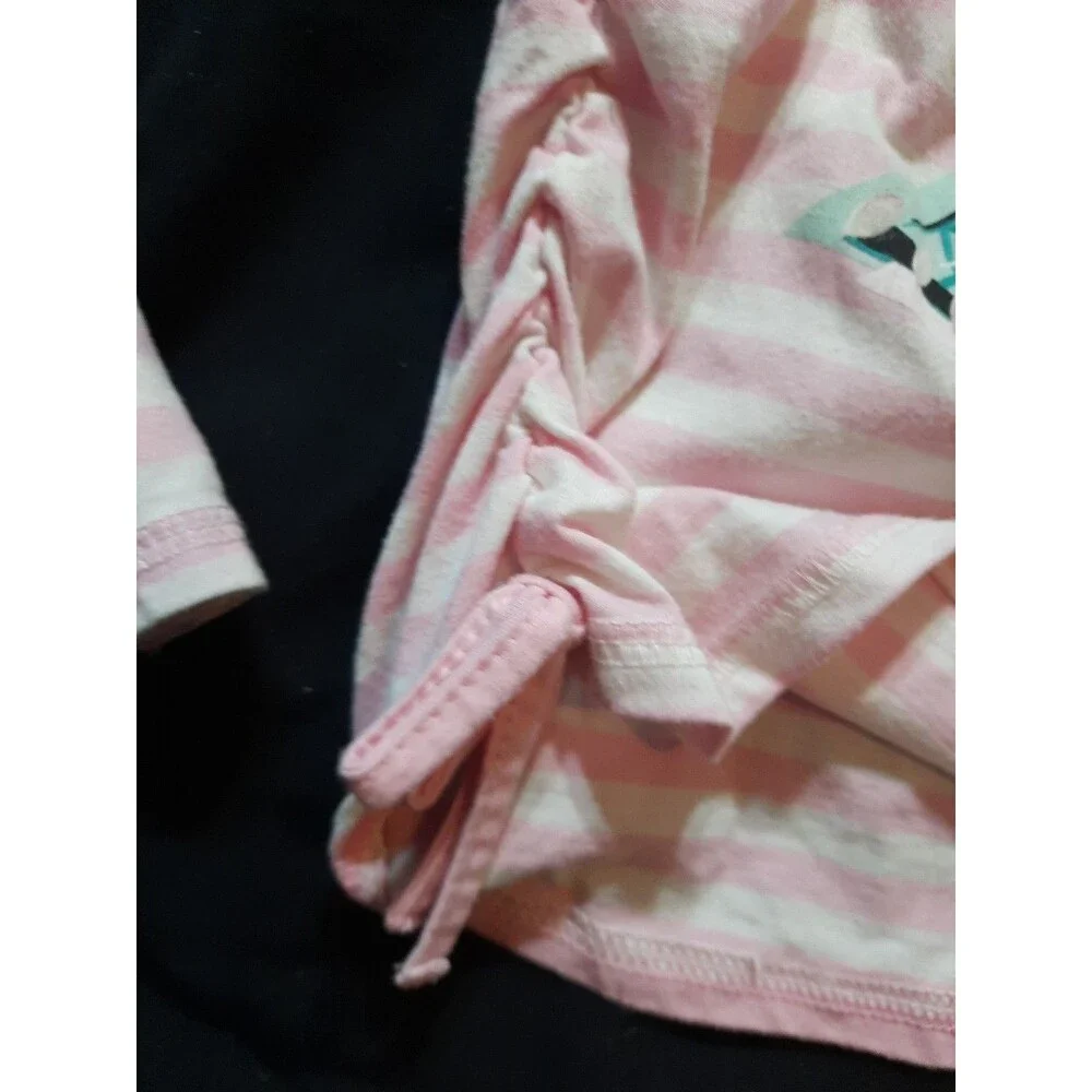 Colette Lilly 14/16  Girls Long Sleeve Striped Paris Pink & White Shirt